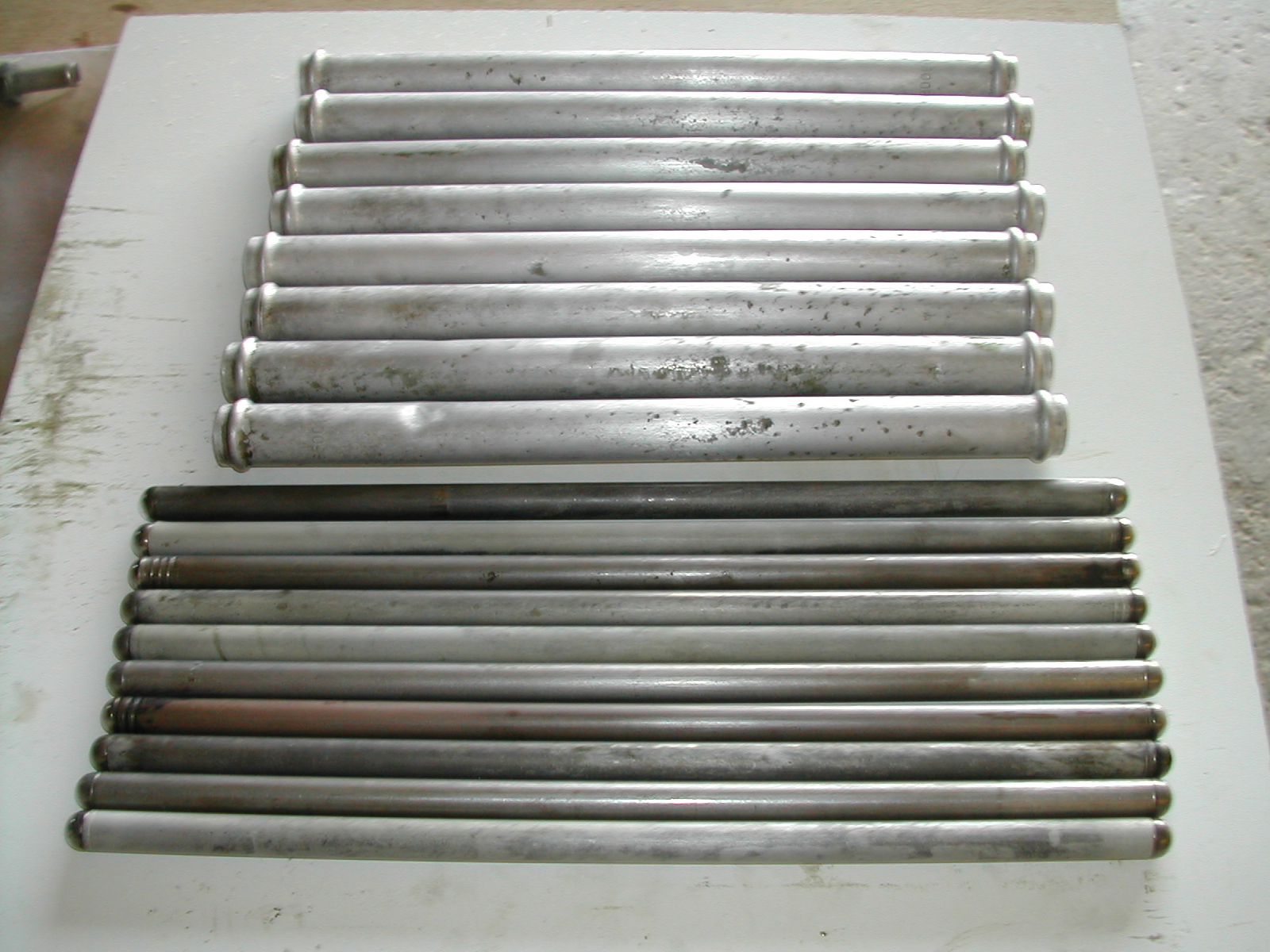 The push rod tubes have some pitting that could use some attention ...